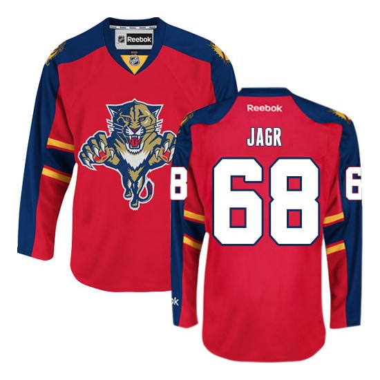 Premier Old Time Hockey Adult Jaromir Jagr Sawyer Hooded Sweatshirt Jersey - NHL 68 Florida Panthers