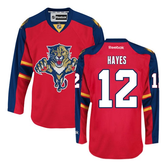 Authentic Reebok Adult Jimmy Hayes Away Jersey - NHL 12 Florida Panthers