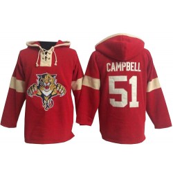 Authentic Old Time Hockey Adult Brian Campbell Pullover Hoodie Jersey - NHL 51 Florida Panthers