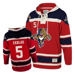 Premier Old Time Hockey Adult Aaron Ekblad Sawyer Hooded Sweatshirt Jersey - NHL 5 Florida Panthers