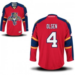 Authentic Reebok Adult Dylan Olsen Home Jersey - NHL 4 Florida Panthers