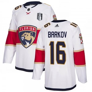 Authentic Adidas Adult Aleksander Barkov White Away 2023 Stanley Cup Final Jersey - NHL Florida Panthers