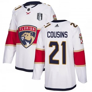 Authentic Adidas Adult Nick Cousins White Away 2023 Stanley Cup Final Jersey - NHL Florida Panthers