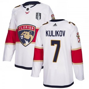 Authentic Adidas Adult Dmitry Kulikov White Away 2023 Stanley Cup Final Jersey - NHL Florida Panthers