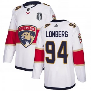 Authentic Adidas Adult Ryan Lomberg White Away 2023 Stanley Cup Final Jersey - NHL Florida Panthers