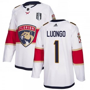 Authentic Adidas Adult Roberto Luongo White Away 2023 Stanley Cup Final Jersey - NHL Florida Panthers