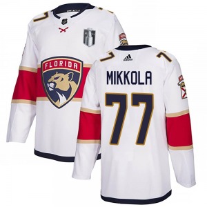 Authentic Adidas Adult Niko Mikkola White Away 2023 Stanley Cup Final Jersey - NHL Florida Panthers