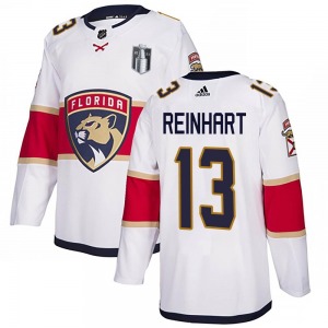 Authentic Adidas Adult Sam Reinhart White Away 2023 Stanley Cup Final Jersey - NHL Florida Panthers