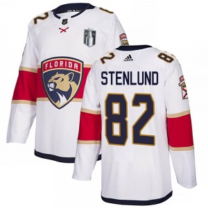 Authentic Adidas Adult Kevin Stenlund White Away 2023 Stanley Cup Final Jersey - NHL Florida Panthers
