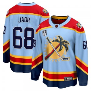 Breakaway Fanatics Branded Youth Jaromir Jagr Light Blue Special Edition 2.0 2023 Stanley Cup Final Jersey - NHL Florida Panther