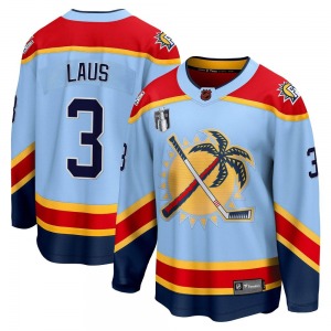 Breakaway Fanatics Branded Youth Paul Laus Light Blue Special Edition 2.0 2023 Stanley Cup Final Jersey - NHL Florida Panthers