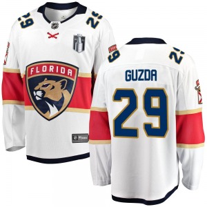 Breakaway Fanatics Branded Adult Mack Guzda White Away 2023 Stanley Cup Final Jersey - NHL Florida Panthers