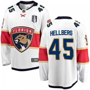 Breakaway Fanatics Branded Adult Magnus Hellberg White Away 2023 Stanley Cup Final Jersey - NHL Florida Panthers