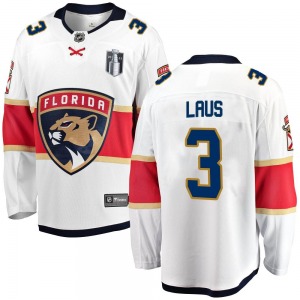 Breakaway Fanatics Branded Adult Paul Laus White Away 2023 Stanley Cup Final Jersey - NHL Florida Panthers