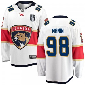 Breakaway Fanatics Branded Adult Maxim Mamin White Away 2023 Stanley Cup Final Jersey - NHL Florida Panthers