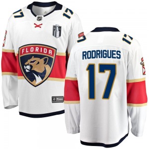 Breakaway Fanatics Branded Adult Evan Rodrigues White Away 2023 Stanley Cup Final Jersey - NHL Florida Panthers