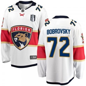 Breakaway Fanatics Branded Youth Sergei Bobrovsky White Away 2023 Stanley Cup Final Jersey - NHL Florida Panthers