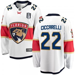 Breakaway Fanatics Branded Youth Dino Ciccarelli White Away 2023 Stanley Cup Final Jersey - NHL Florida Panthers