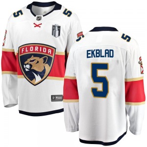 Breakaway Fanatics Branded Youth Aaron Ekblad White Away 2023 Stanley Cup Final Jersey - NHL Florida Panthers