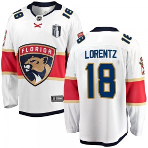 Breakaway Fanatics Branded Youth Steven Lorentz White Away 2023 Stanley Cup Final Jersey - NHL Florida Panthers