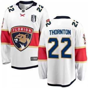 Breakaway Fanatics Branded Youth Shawn Thornton White Away 2023 Stanley Cup Final Jersey - NHL Florida Panthers