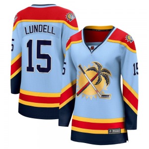 Breakaway Fanatics Branded Women's Anton Lundell Light Blue Special Edition 2.0 Jersey - NHL Florida Panthers