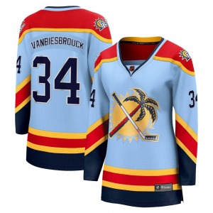 Breakaway Fanatics Branded Women's John Vanbiesbrouck Light Blue Special Edition 2.0 Jersey - NHL Florida Panthers