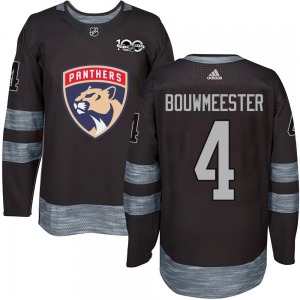 Authentic Youth Jay Bouwmeester Black 1917-2017 100th Anniversary Jersey - NHL Florida Panthers