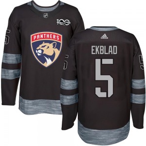 Authentic Youth Aaron Ekblad Black 1917-2017 100th Anniversary Jersey - NHL Florida Panthers