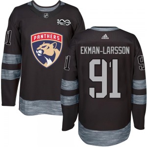 Authentic Youth Oliver Ekman-Larsson Black 1917-2017 100th Anniversary Jersey - NHL Florida Panthers