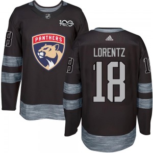Authentic Youth Steven Lorentz Black 1917-2017 100th Anniversary Jersey - NHL Florida Panthers