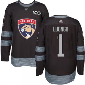 Authentic Youth Roberto Luongo Black 1917-2017 100th Anniversary Jersey - NHL Florida Panthers