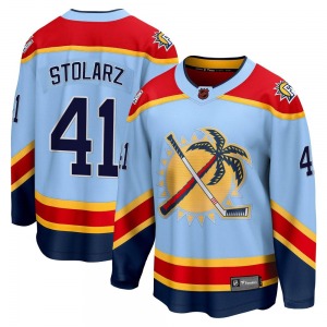 Breakaway Fanatics Branded Youth Anthony Stolarz Light Blue Special Edition 2.0 Jersey - NHL Florida Panthers