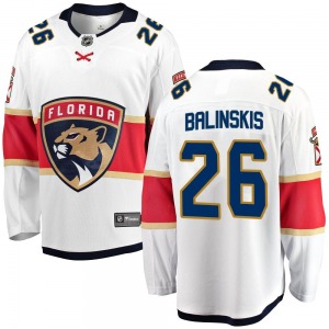 Breakaway Fanatics Branded Adult Uvis Balinskis White Away Jersey - NHL Florida Panthers