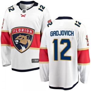 Breakaway Fanatics Branded Adult Jonah Gadjovich White Away Jersey - NHL Florida Panthers