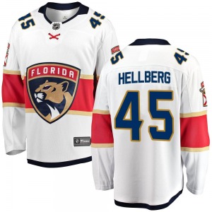 Breakaway Fanatics Branded Adult Magnus Hellberg White Away Jersey - NHL Florida Panthers