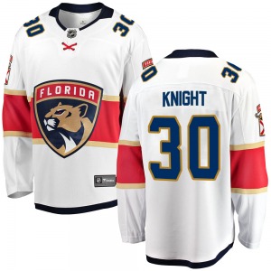 Breakaway Fanatics Branded Adult Spencer Knight White Away Jersey - NHL Florida Panthers
