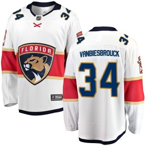 Breakaway Fanatics Branded Adult John Vanbiesbrouck White Away Jersey - NHL Florida Panthers