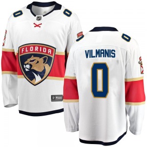 Breakaway Fanatics Branded Adult Sandis Vilmanis White Away Jersey - NHL Florida Panthers