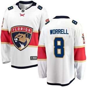 Breakaway Fanatics Branded Adult Peter Worrell White Away Jersey - NHL Florida Panthers