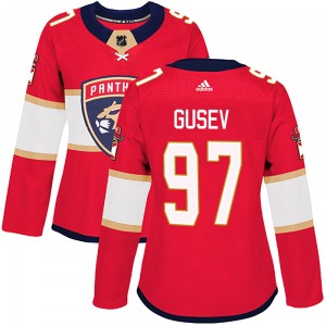 Authentic Adidas Women's Nikita Gusev Red Home Jersey - NHL Florida Panthers