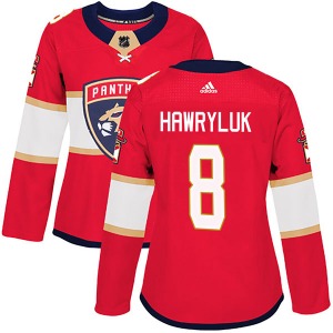 Authentic Adidas Women's Jayce Hawryluk Red Home Jersey - NHL Florida Panthers