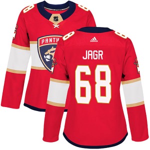 Authentic Adidas Women's Jaromir Jagr Red Home Jersey - NHL Florida Panthers