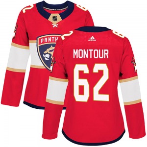 Authentic Adidas Women's Brandon Montour Red Home Jersey - NHL Florida Panthers