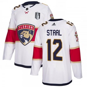 Authentic Adidas Youth Eric Staal White Away 2023 Stanley Cup Final Jersey - NHL Florida Panthers