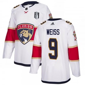 Authentic Adidas Youth Stephen Weiss White Away 2023 Stanley Cup Final Jersey - NHL Florida Panthers
