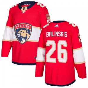 Authentic Adidas Adult Uvis Balinskis Red Home Jersey - NHL Florida Panthers