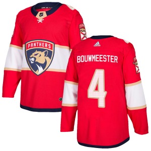 Authentic Adidas Adult Jay Bouwmeester Red Home Jersey - NHL Florida Panthers