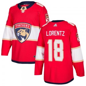 Authentic Adidas Adult Steven Lorentz Red Home Jersey - NHL Florida Panthers
