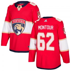 Authentic Adidas Adult Brandon Montour Red Home Jersey - NHL Florida Panthers
